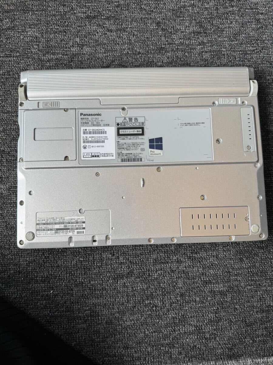 Panasonic Panasonic let's Note CF-SX2ADHCS Core i5-3340M 2.7GHz 8GB Note Junk 