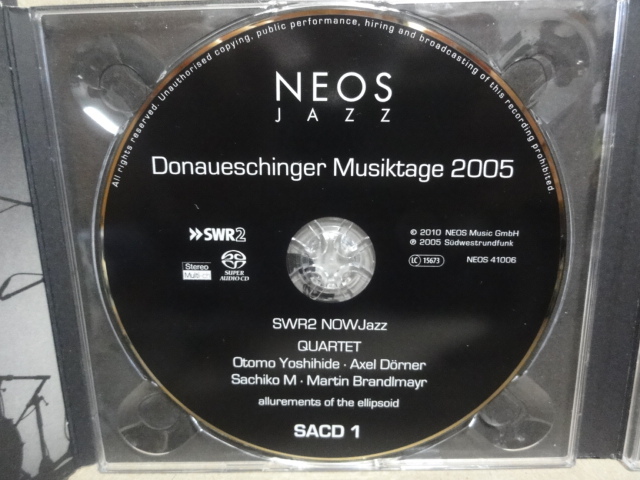 【 Otomo Yoshihide - Donaueschinger Musiktage 2005 SACD ハイブリット 輸入盤 2枚組 】_画像7