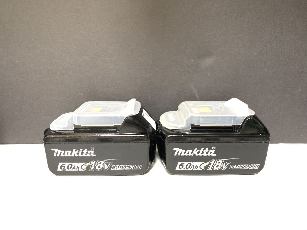 2個 マキタ 動作品 Makita 純正 Li-ion バッテリー BL1860B 6.0Ah 18V # BL1840 BL1850 BL1460 BL1860 BL1460 検索ワード 13 美品 雪マークの画像1