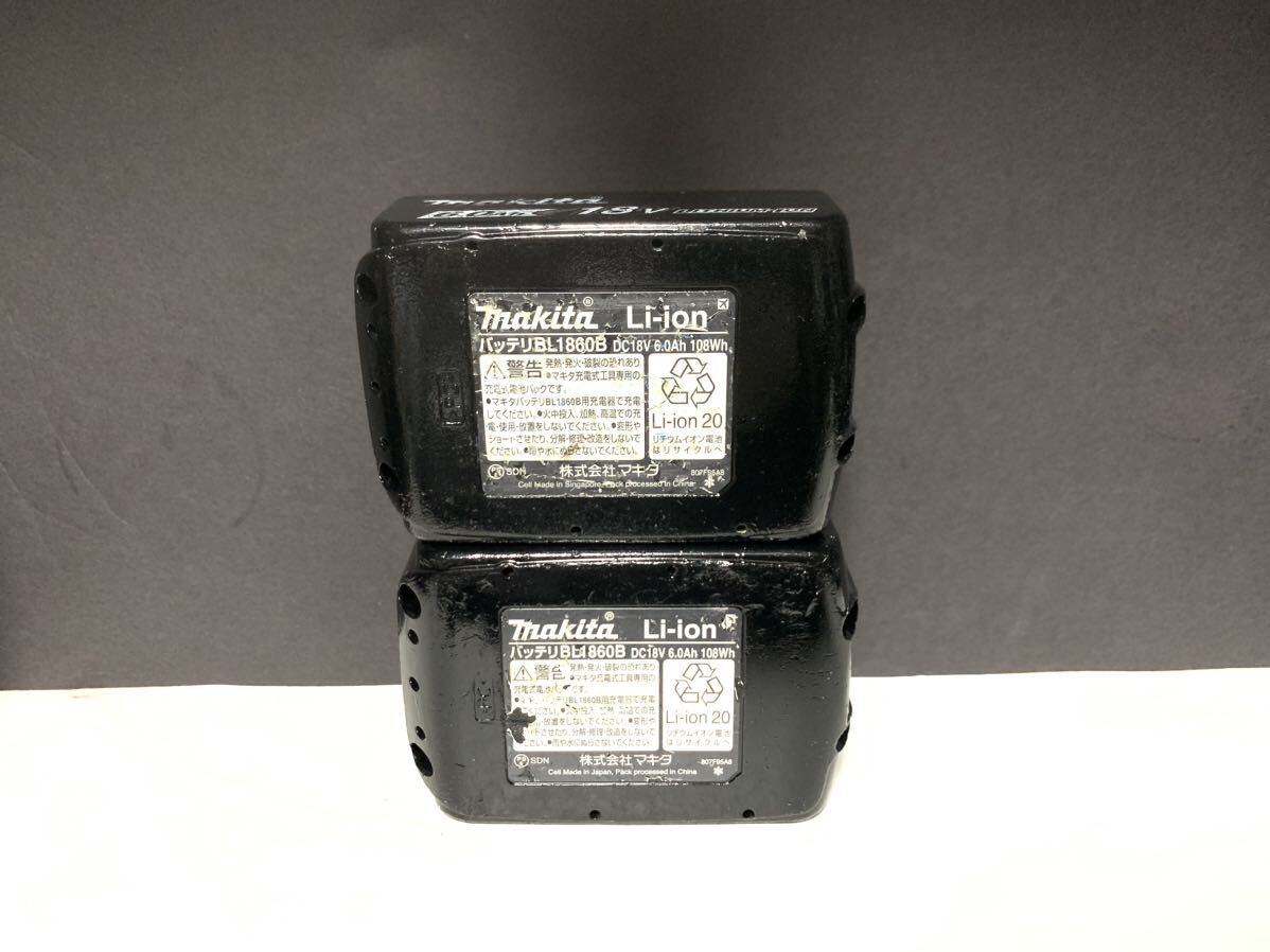 2個 マキタ 動作品 Makita 純正 Li-ion バッテリー BL1860B 6.0Ah 18V 雪マーク # BL1840 BL1850 BL1460 BL1860 BL1460 57 検索ワード 美品の画像5