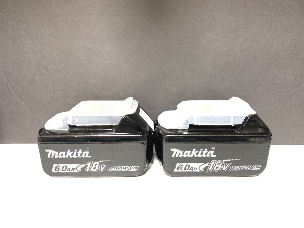 2個 マキタ 動作品 Makita 純正 Li-ion バッテリー BL1860B 6.0Ah 18V 雪マーク # BL1840 BL1850 BL1460 BL1860 BL1460 検索ワード 23 美品の画像1