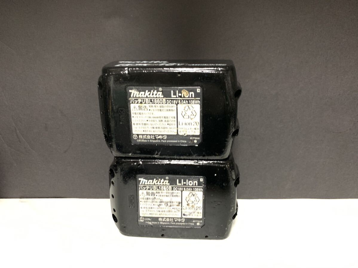 2個 マキタ 動作品 Makita 純正 Li-ion バッテリー BL1860B 6.0Ah 18V 雪マーク インパクト # BL1850 BL1860 BL1460 75 検索ワード 美品の画像5