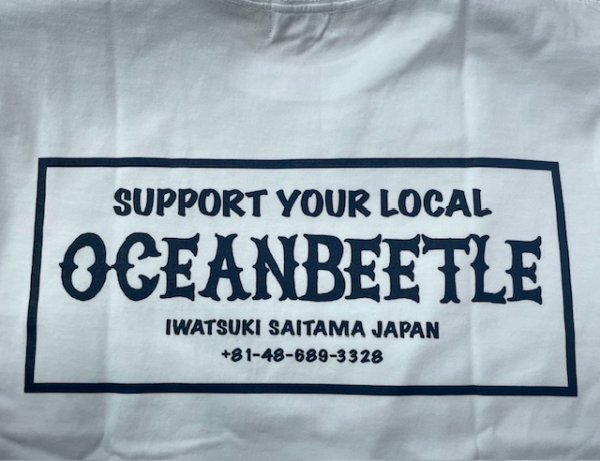 【OCEAN BEETLE】オーシャンビートル SYL Short-sleeve shirt [syl-tee] SUPPORT YOUR LOCAL 半袖Tシャツ / 白 WHITE -XL　人気 サポT_画像5