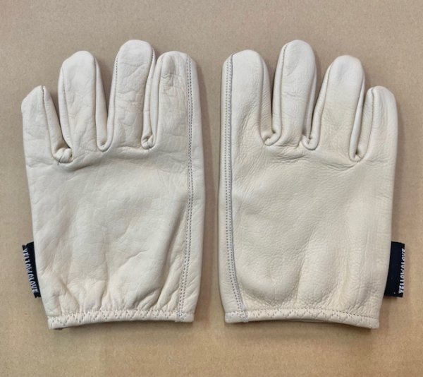 【 YELLOW GLOVE 】イエローグローブ ショートグローブ SHORT GLOVE / WHITE BEIGE - Lサイズ / 春夏秋用 オーシャンビートル取り扱いの画像3