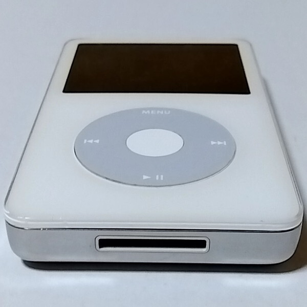 第5.5世代 iPod classic 80GB →512GB mSATA SSD 新品1950mAh大型バッテリー 長時間再生 MA448LL ホワイト_画像4