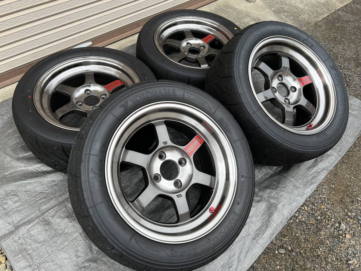 Rays TE37V SL 2014年限定モデル 15-7.5J+25 A050GS 205/50R15 4本セット ロードスターサイズの画像1