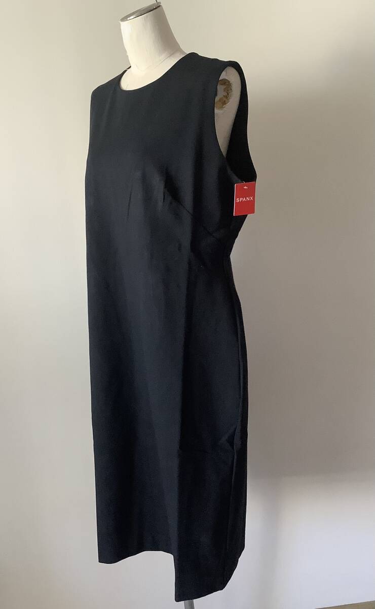 SPANXスパンクス新品XL♪Black Perfect Fitted Dress 黒パーフェクトフィットストレッチワンピース_シンプルなシルエット