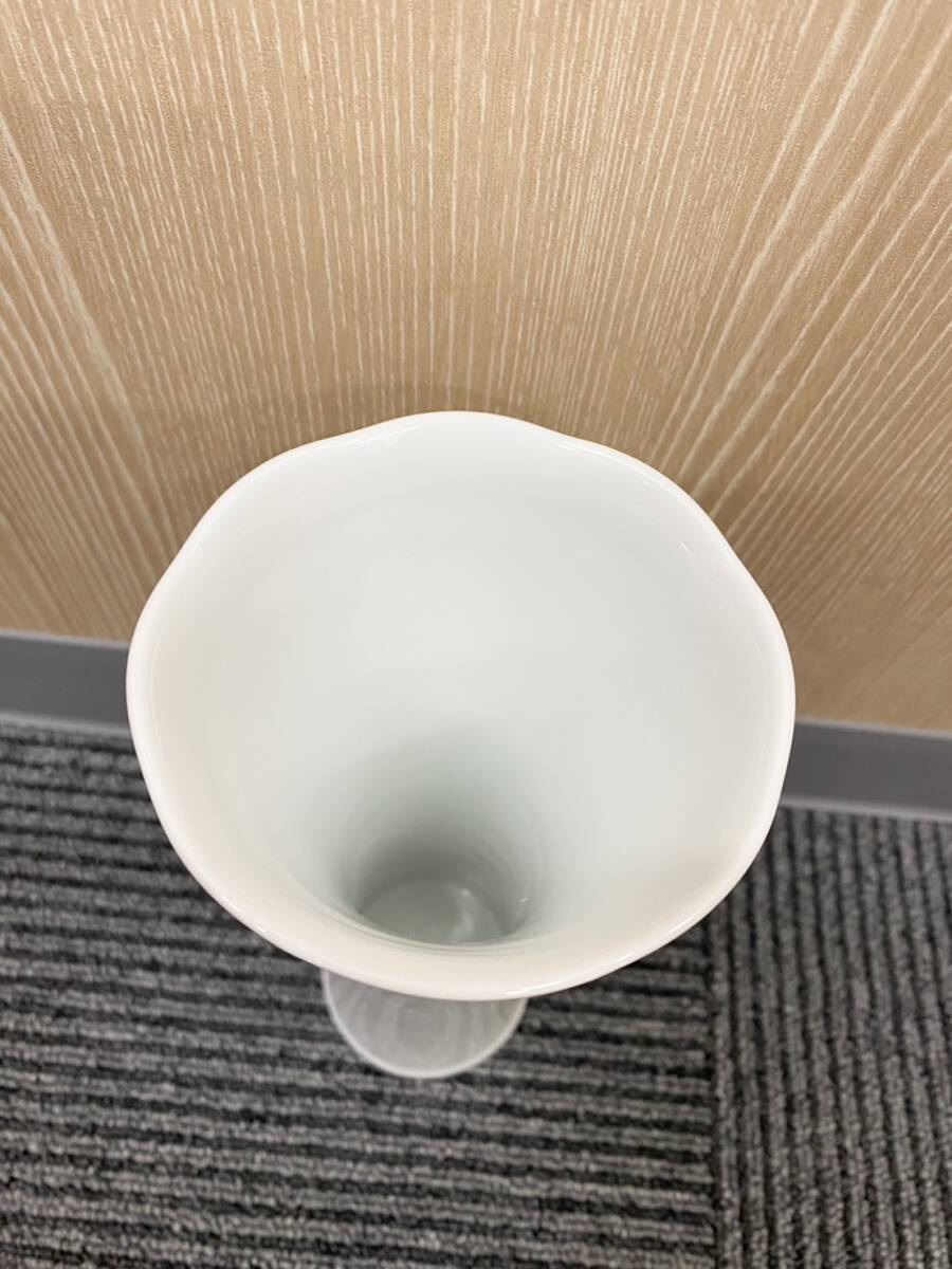 5970　MIKIMOTO　ミキモト　花瓶　陶器　インテリア　小物　白　インテリア小物_画像3