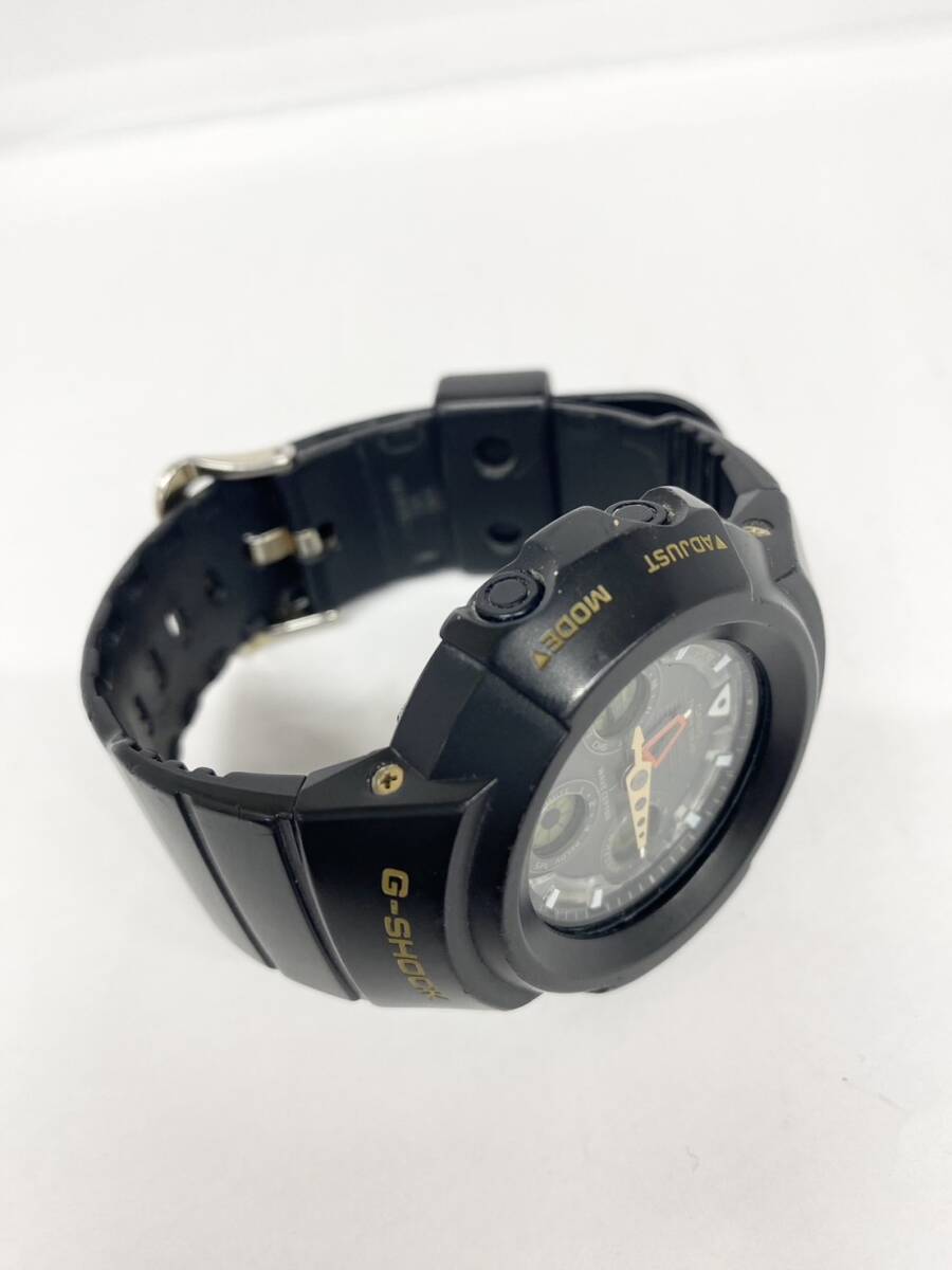 6324 G-SHOCK 腕時計 PROTECTION AWG-500J 黒 ソーラー 稼働品 使用感：中の画像3