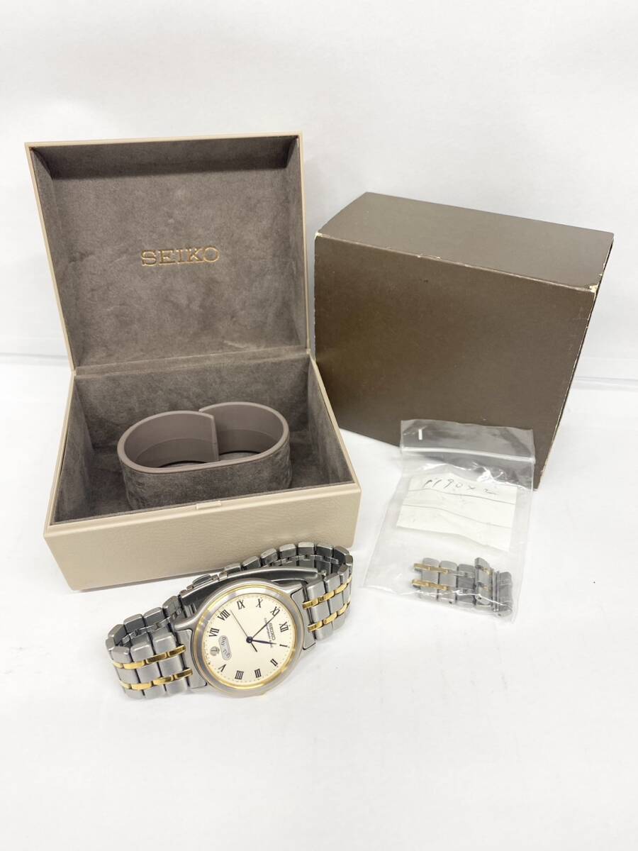 6394　SEIKO　セイコー　CONTEMPORARY BASIC　腕時計　腕周り：約19cm　あまりゴマ付き　5H23-6B90_画像1