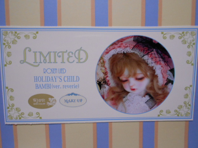 ROSEN LIED Holiday\'s Child Limited Bambi (Reverie Ver.) - Spring Perfume б/у полный комплект выходной .ROSENLIED