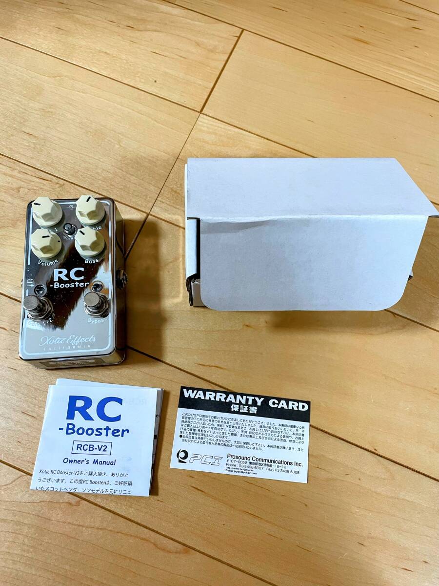 Xotic エキゾチック エフェクター ブースター RC Booster V2 RCB-V2 【国内正規品】の画像7