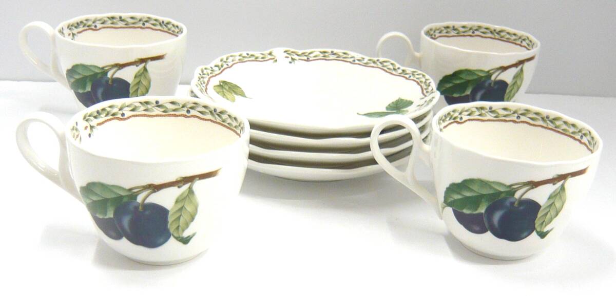 [D003] Noritake ノリタケ ロイヤルオーチャード カップ＆ソーサー ４客の画像9