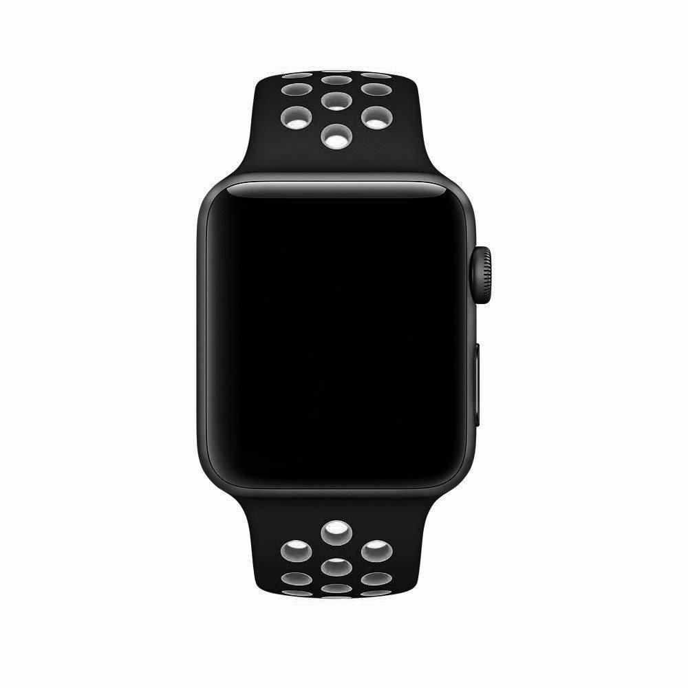 アップルウォッチ バンド 42mm 44mm 45mm 49mm apple watch Ultra series SE 8 7 6 5 4 3 2 1 スポーツ ベルト シリコン 交換用 黒 灰 安い_画像1