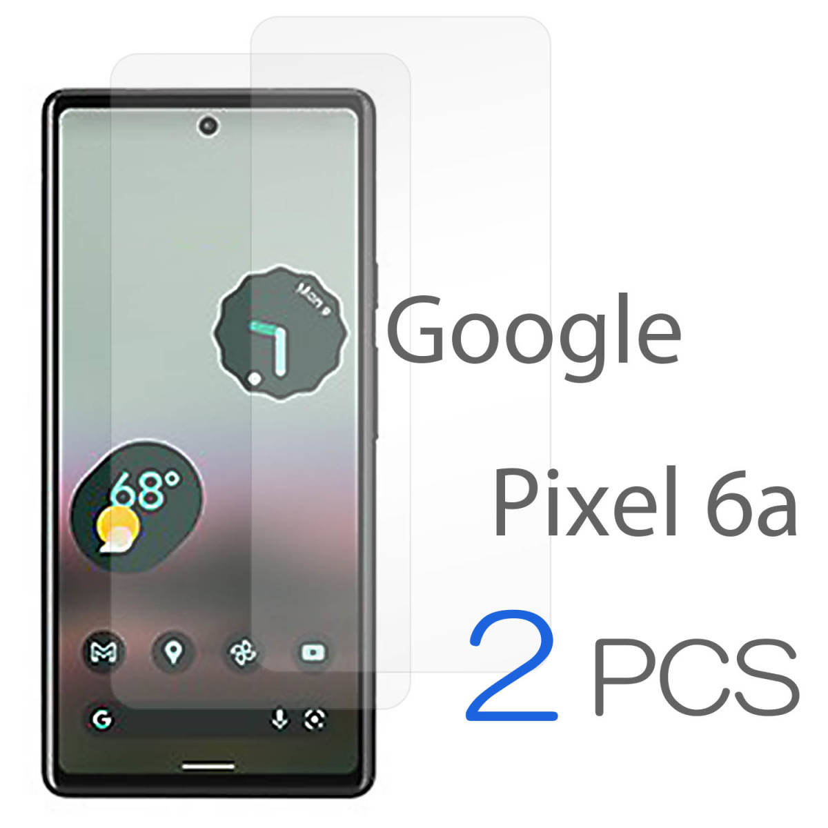 Google Pixel6a フィルム 2枚セット Pixel6 a 保護フィルム ピクセル6a 強化ガラス ガラスフィルム 耐衝撃 透明フィルム 高硬度 送料無料の画像1