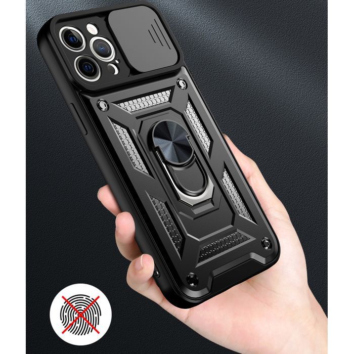 iphone15proケース　リング　ブラック　カメラ保護　耐衝撃3