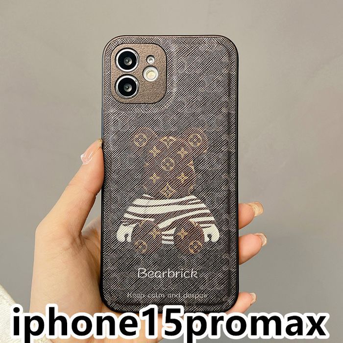 iphone15promaxケース 可愛い 熊　お洒落 耐衝撃  ブラウン30