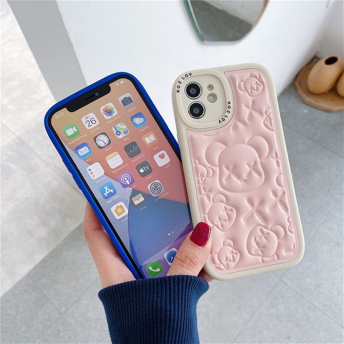 iphone11ケース カーバー TPU 　熊 ブラック1