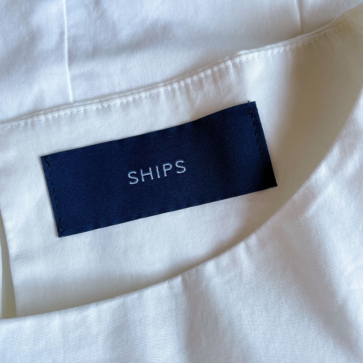 SHIPS シップス パフスリーブ カットソー size36/白