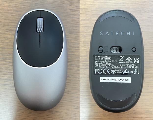 Mac 専用 Bluetooth ワイヤレス マウス SATECHI スペースグレイ 中古 送料無料の画像3