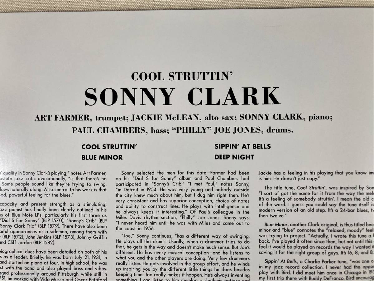 新品・未使用　送料500円　カラード・ブルー盤　美品　ソニー・クラーク　Sonny Clark　Cool Struttin　UK盤　180g重量盤　限定盤　1LP_画像4