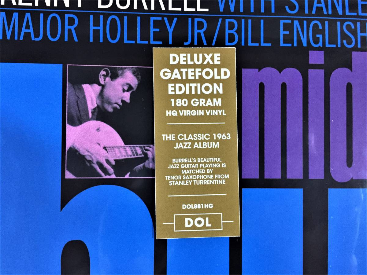 未開封 豪華見開きジャケ 美品 UK盤 高音質180g重量盤 ケニー・バレル Kenny Burrell Midnight Blue 1LP レコード アナログ の画像3