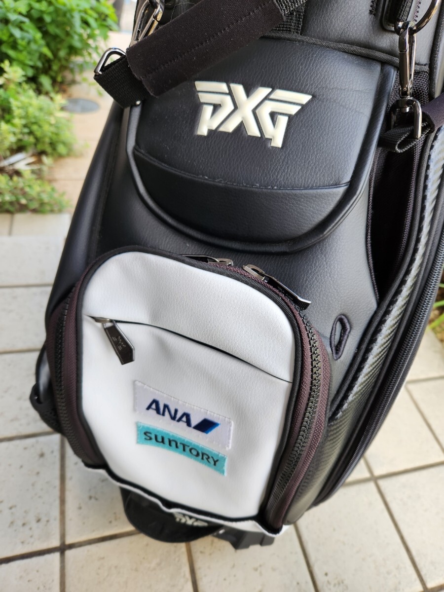 PXG　キャディバッグ　スタンド型　中古　スポンサーワッペン_画像2