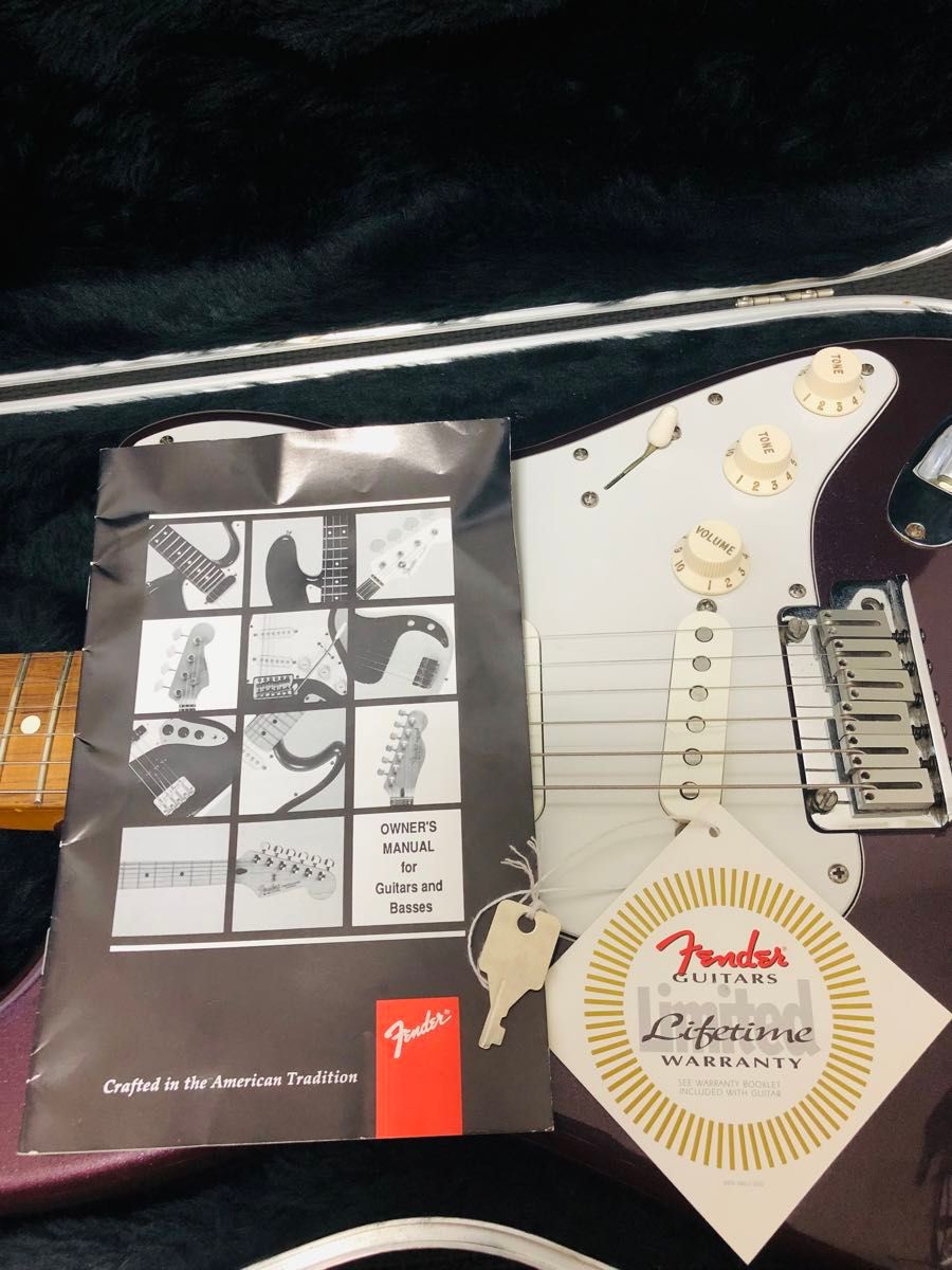 FENDER USA STRATCASTER レアカラー　バーガンディ　パープル　フェンダー