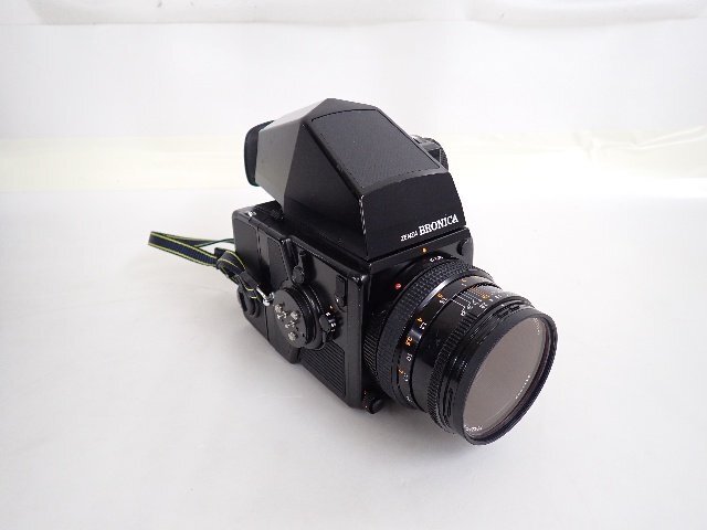 ZENZA BRONICA ゼンザブロニカ SQ-Ai 中判フィルムカメラ ZENZANON-PS F2.8 80mm レンズ グリップ/ストロボセット ∴ 6DBE9-4の画像2