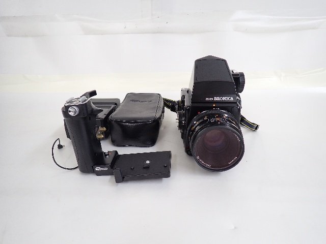 ZENZA BRONICA ゼンザブロニカ SQ-Ai 中判フィルムカメラ ZENZANON-PS F2.8 80mm レンズ グリップ/ストロボセット ∴ 6DBE9-4の画像1