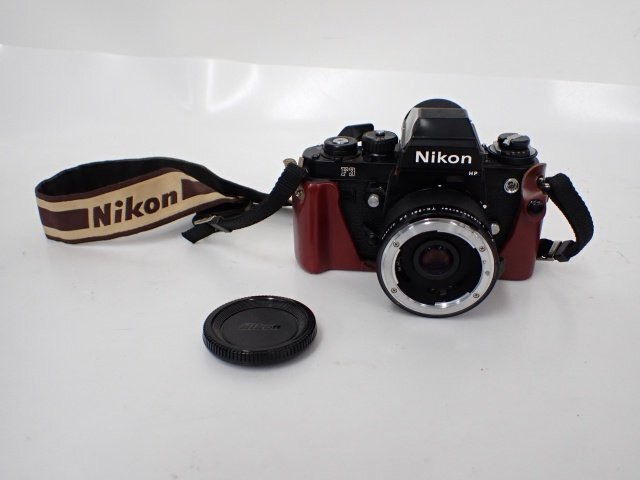 NIKON F3 HP フィルム一眼レフカメラボディ ブラック ニコン ハイアイポイント テレコン TC-201 付き △ 6DD2D-1の画像1