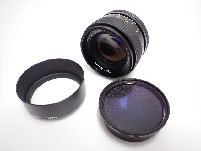 良品 CONTAX Planar 50mm F1.4 T* MMJ コンタックス プラナー Y/Cマウント Carl Zeiss カールツァイスレンズ ∬ 6DDCD-12
