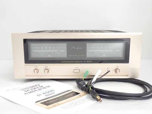 【美品】Accuphase ステレオパワーアンプ P-4500 元箱有 配送/来店引取可 アキュフェーズ ◆ 6DB63-1の画像1