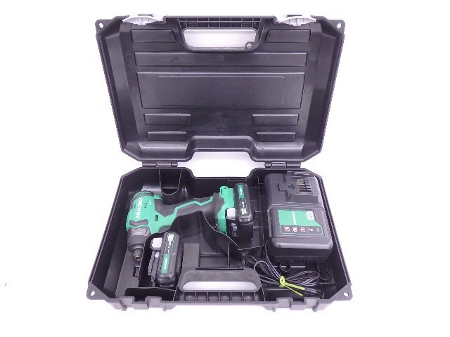 HiKOKI/ハイコーキ 10.8Vコードレスインパクトドライバ WH12DD バッテリーx2個・充電器・ケース付 ◆ 6D771-2