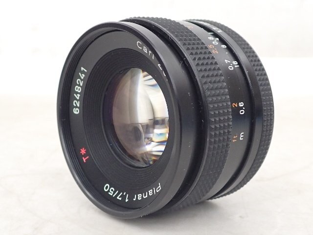 Carl Zeiss 単焦点レンズ Planar 50mm F1.7 T* AEJ コンタックスマウント カールツァイス ▽ 6DE05-7の画像1