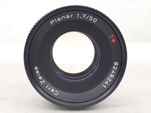 Carl Zeiss 単焦点レンズ Planar 50mm F1.7 T* AEJ コンタックスマウント カールツァイス ▽ 6DE05-7の画像4