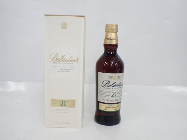 【未開栓・古酒】Ballantine's 21 Year Old バランタイン 21年 ブレンデッドスコッチ ウイスキー 700ml 40% 元箱付き △ 6DA4C-2の画像1