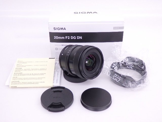 SIGMA/シグマ 単焦点 広角レンズ Contemporary 20mm F2 DG DN C022 Lマウント(SIGMA用) レンズフード・元箱付 ◆ 6DE0D-3の画像1