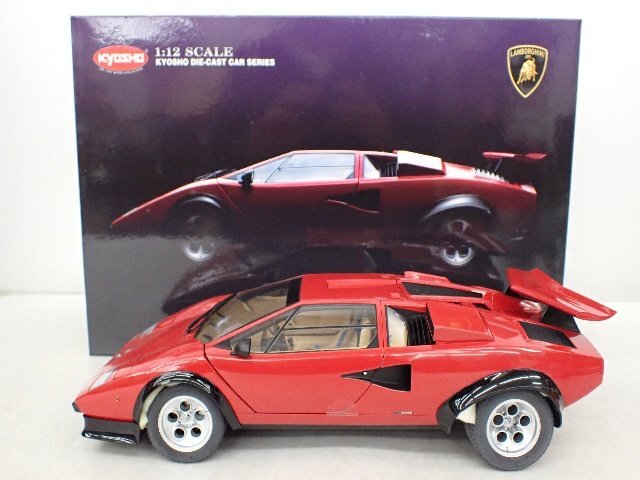 KYOSHO/京商 1/12 Lamborghini COUNTACH LP500S WW レッド 08613RV 元箱付き ランボルギーニ カウンタック ▽ 6DC87-35の画像1