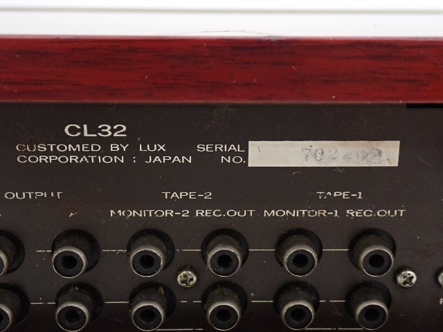 【ジャンク品】LUXMAN CL-32 CL32 ラックスマン 管球式プリアンプ コントロールアンプ ∽ 6DD6D-4の画像5