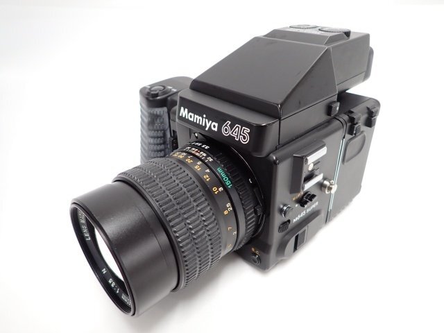 MAMIYA M645 SUPER + AEプリズムファインダー + SEKOR C 150mm F3.5 N マミヤ 中判カメラ 動作可 ∬ 6DE75-1