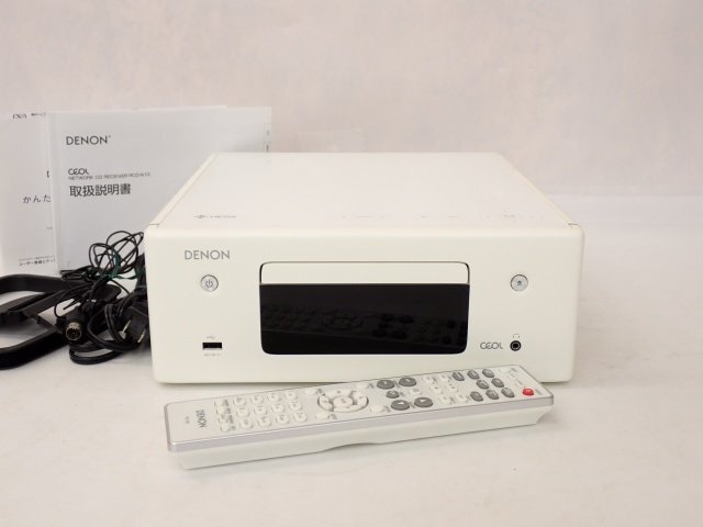 DENON デノン デンオン ネットワークCDレシーバー RCD-N10 2019年製 リモコン/説明書付き □ 6DF14-1