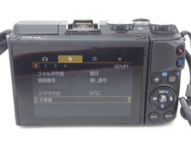 Canon ミラーレスデジタル一眼カメラ EOS M3 ダブルズームキット 18-55mm/55-200mm キャノン △ 6DA2D-3_画像5