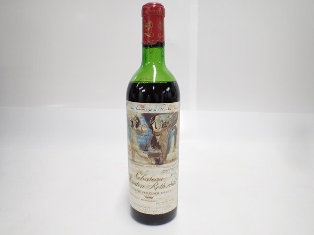 【未開栓】 Chateau Mouton Rothschild 750ml 15% 1973 シャトー ムートン ロートシルト 赤ワイン ピカソラベル (1) ∬ 6DA24-3の画像1