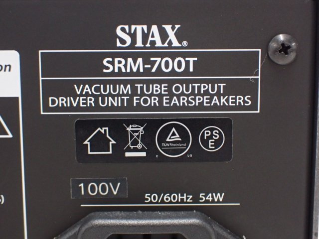 良品 STAX SRM-700T スタックス 管球式 真空管 ドライバーユニット イヤースピーカー/ヘッドホンアンプ ∬ 6DE21-7