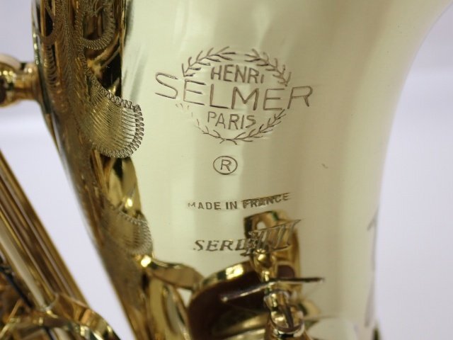 SELMER セルマー アルトサックス SERIE III GL/WE ジュビリー前 後期モデル 彫刻有 シリーズ3 マウスピース/ケース付き □ 6DE80-1