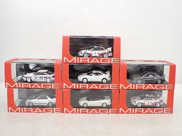 hpi MIRAGE 1/43 Celica GT-Four/HKS ZERO-R/NSX type-R 計7台セット ミニカー ▽ 6DC87-30の画像1