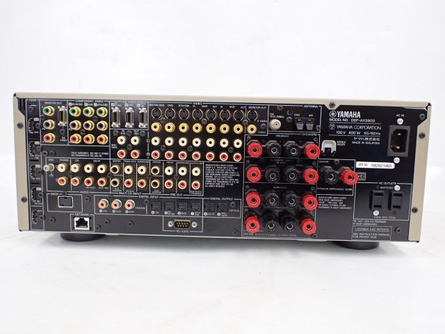 YAMAHA DSP-AX3800 7.1chサラウンド SDP AVアンプ ヤマハ リモコン/説明書付き オーディオ △ 6DF39-3の画像4