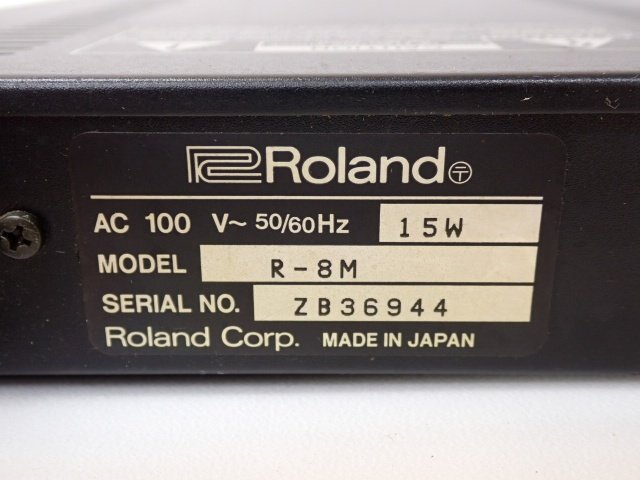 Roland ローランド R-8M 音源モジュール ROMカード2枚(SN-R8-08/09)付き □ 6DFC7-7_画像5