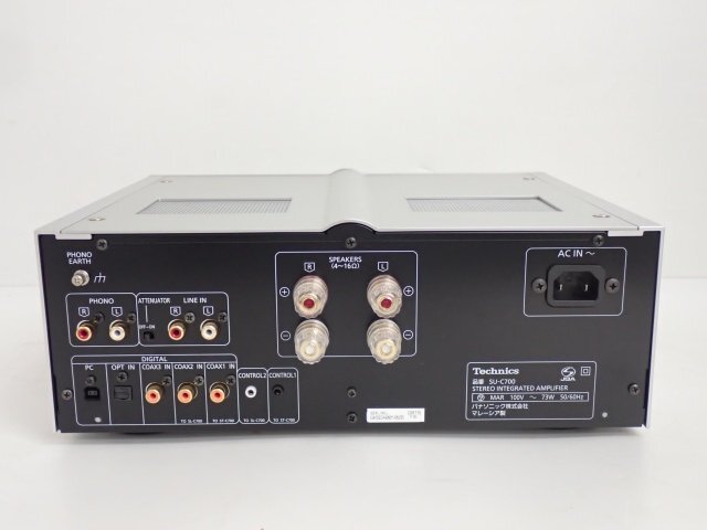 【良品】Technics ステレオインテグレーテッドアンプ/プリメインアンプ SU-C700 2015年製 テクニクス ◆ 6E044-1の画像4